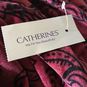 Beautiful velour top with paisley design 5x